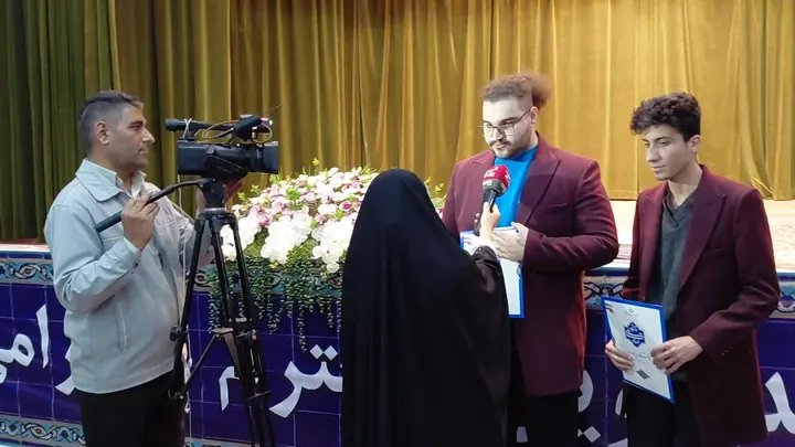 Media interview with AmirHossein Abdollahi at the BRICS Hi-Tech 2025 medalists ceremony